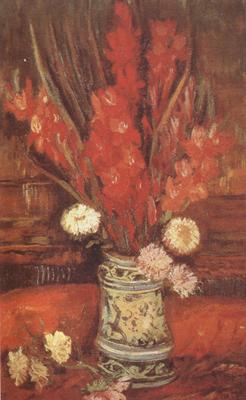 Vincent Van Gogh Vase with Red Gladioli (nn04) Norge oil painting art